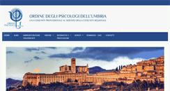 Desktop Screenshot of ordinepsicologiumbria.it