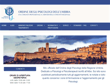 Tablet Screenshot of ordinepsicologiumbria.it